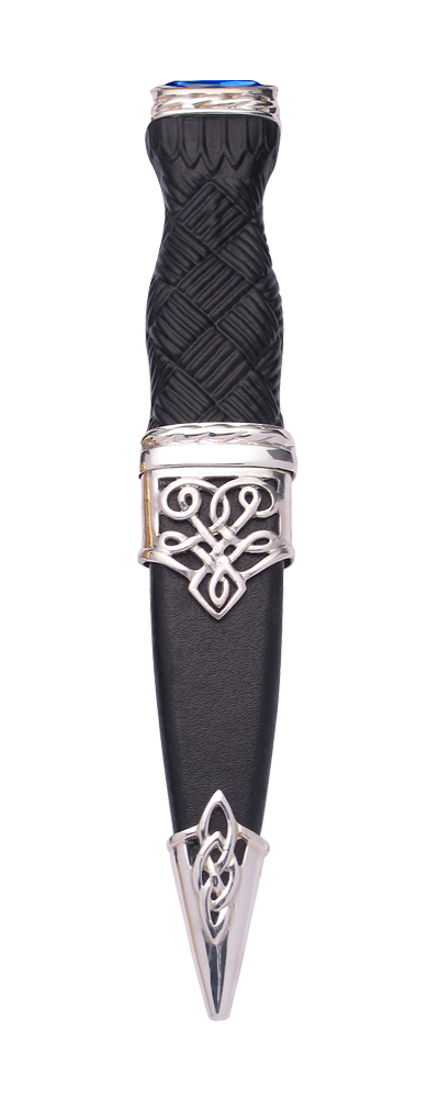Lomond Sterling Silver Sgian Dubh With Stone