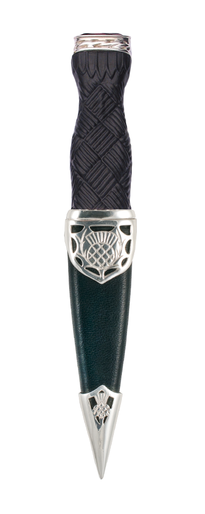 Argyll Sterling Silver Sgian Dubh With Stone Top