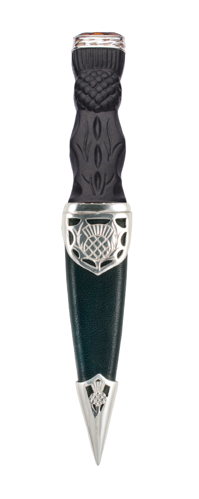 Carrick Silver Sgian Dubh With Stone Top