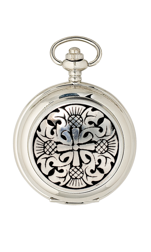 Four Thistle Mechanical Pocket Watch