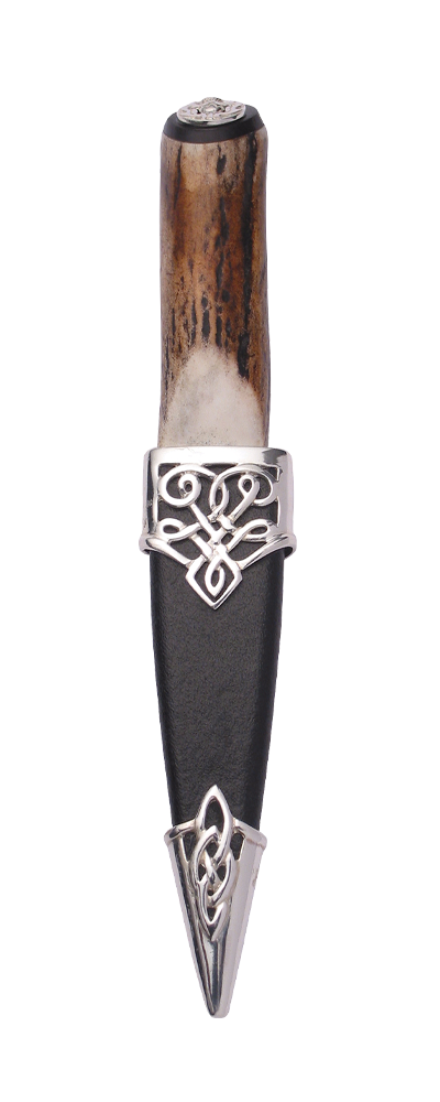 Staghorn Sterling Silver Sgian Dubh