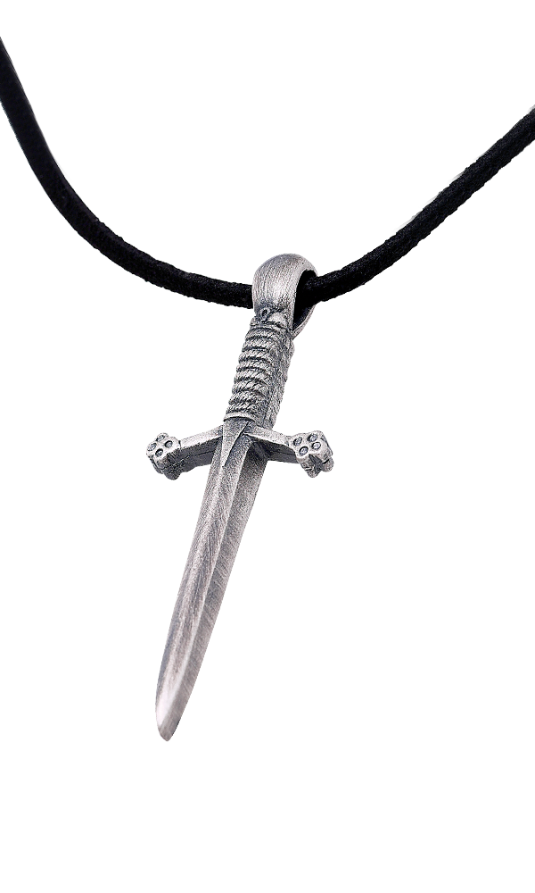 Claymore Gents Thong Pewter Pendant
