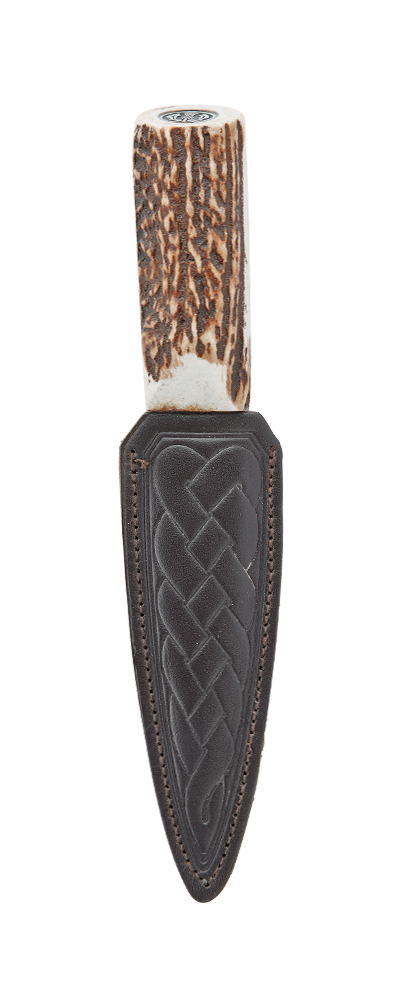 Imitation Stag Daywear Sgian Dubh With Thistle 