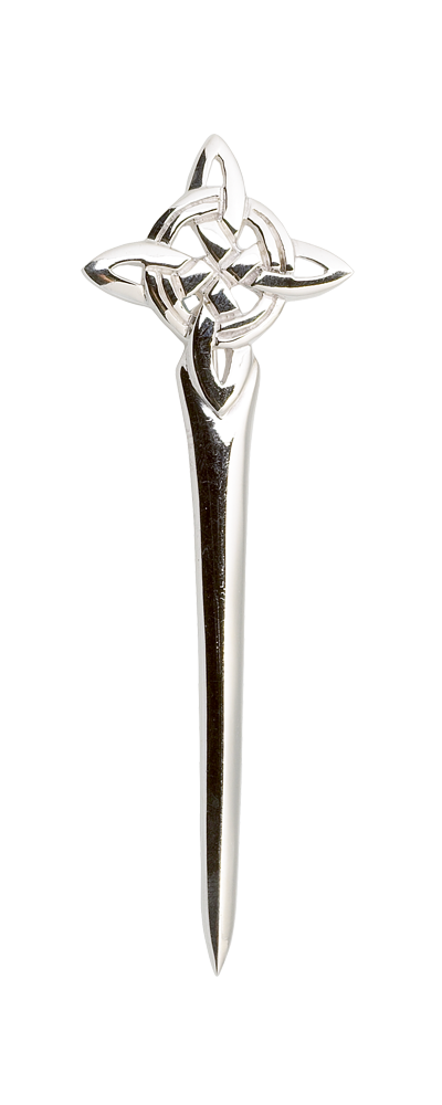 Celtic Knot Silver Kilt Pin