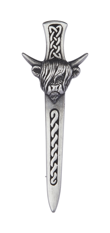 Highland Cow Kilt Pin