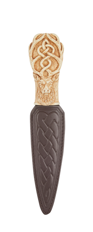 Imitation Ivory Stag Daywear Sgian Dubh