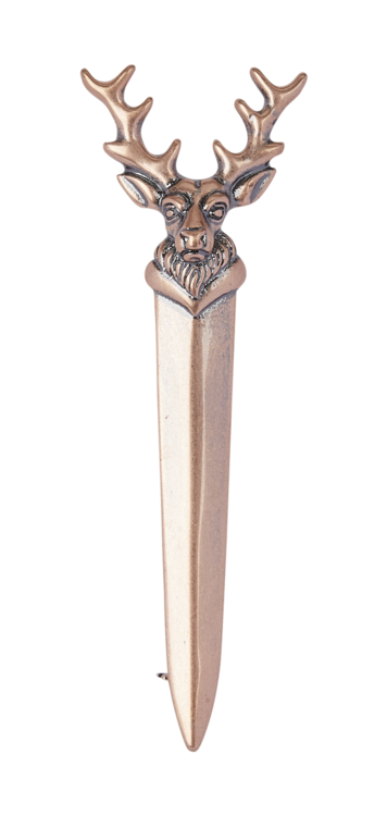 Stag Head Kilt Pin