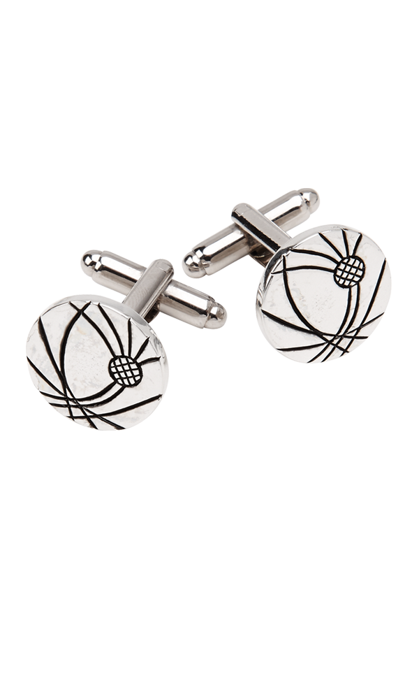 Etched Thistle Cufflinks Thumbnail