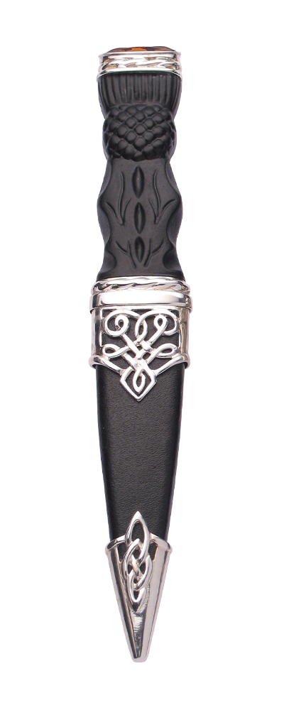 Morar Sterling Silver Sgian Dubh With Stone Top Thumbnail