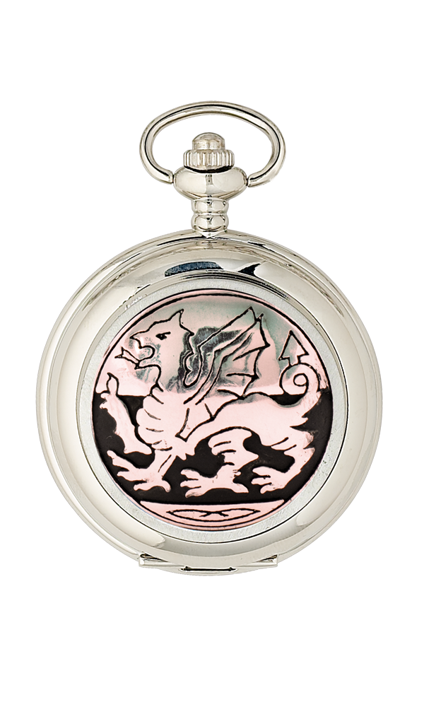 Welsh Dragon Mechanical Pocket Watch Thumbnail