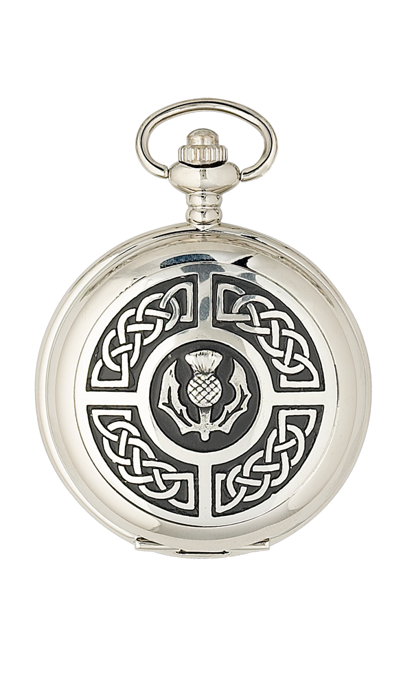 Celtic & Thistle Mechanical Pocket Watch Thumbnail