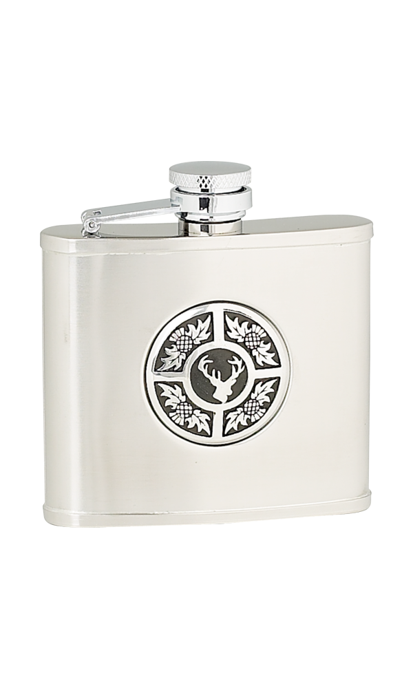 4oz Thistle & Stag Stainless Steel Flask Thumbnail