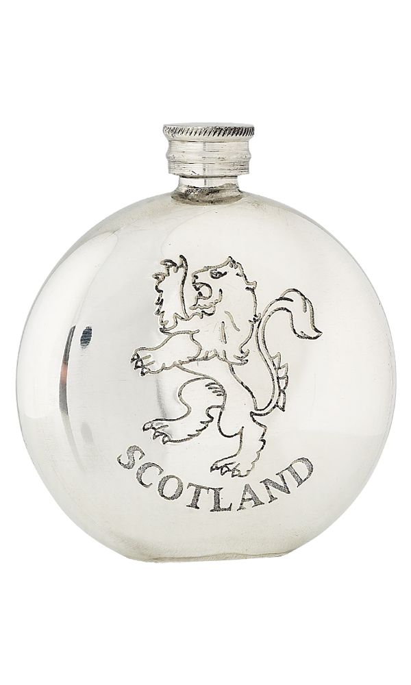 6oz Lion Rampant Scotland Pewter Flask Thumbnail