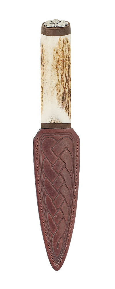 Staghorn Thistle Bottle Opener Sgian Dubh With Walnut Thumbnail