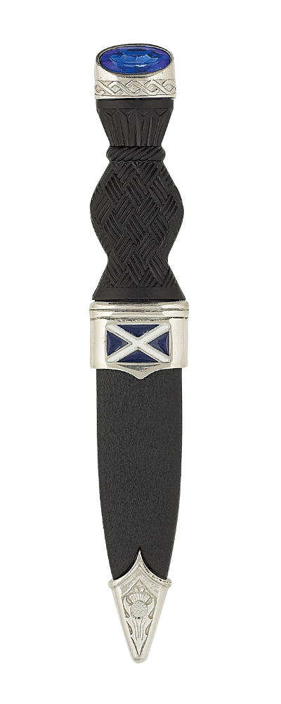 Saltire Sgian Dubh With Stone Top Thumbnail