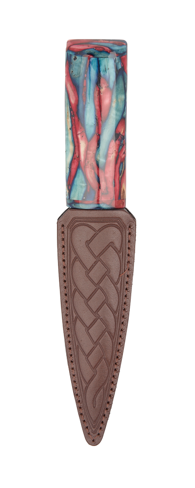 Red & Blue Heathergems Sgian Dubh  Thumbnail