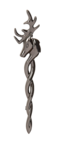 Black Chrome Stag Kilt Pin Thumbnail
