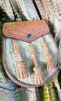 Khaki Pigskin Leather & Bovine Sporran Thumbnail
