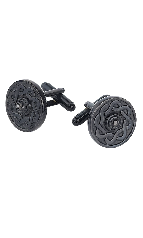 Black Celtic Cufflinks 