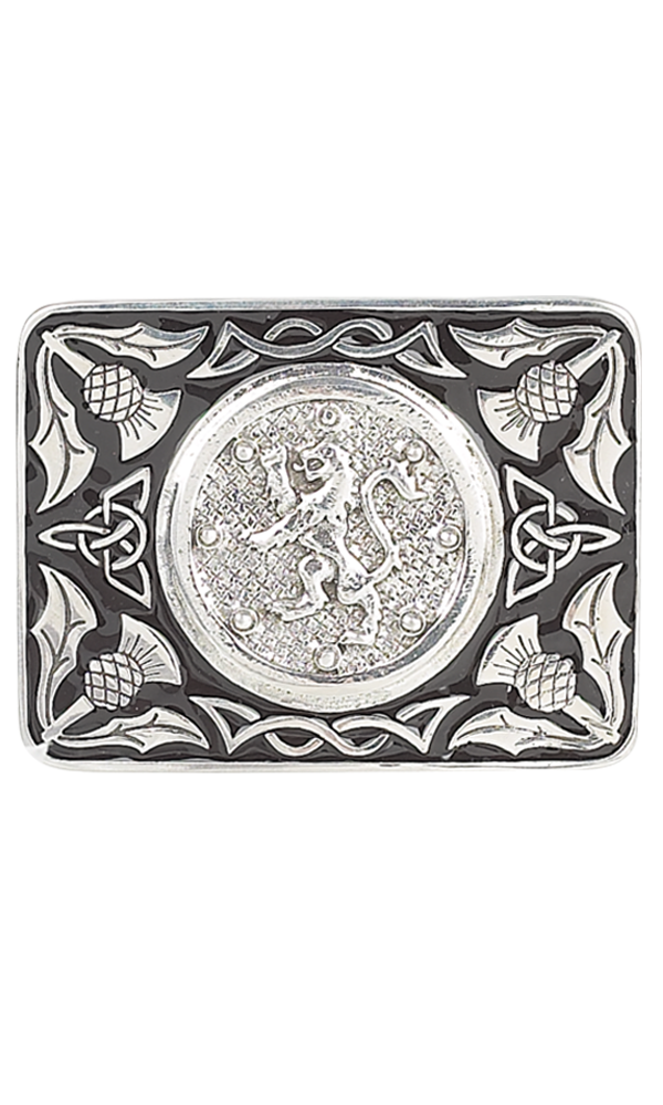 Lion Rampant Enamel Belt Buckle