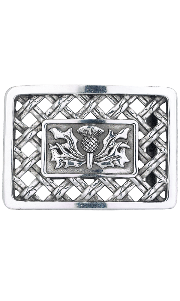 Thistle Open Weave Belt Buckle