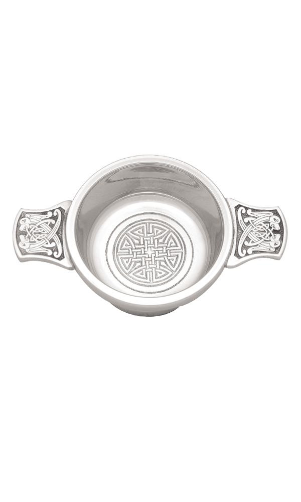 2.5" Celtic Pewter Quaich 