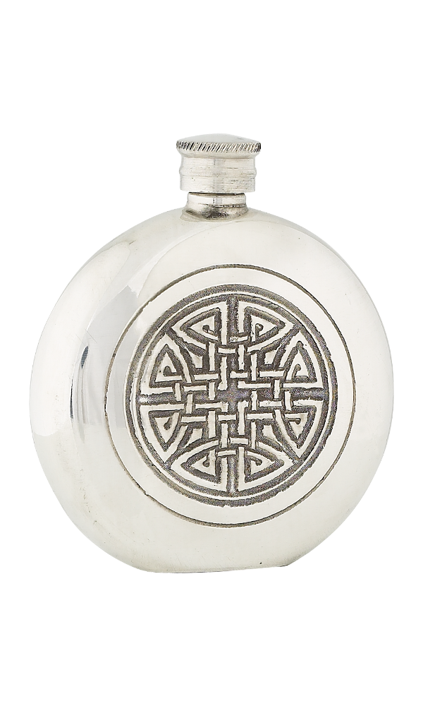 6oz Celtic Knot Pewter Flask