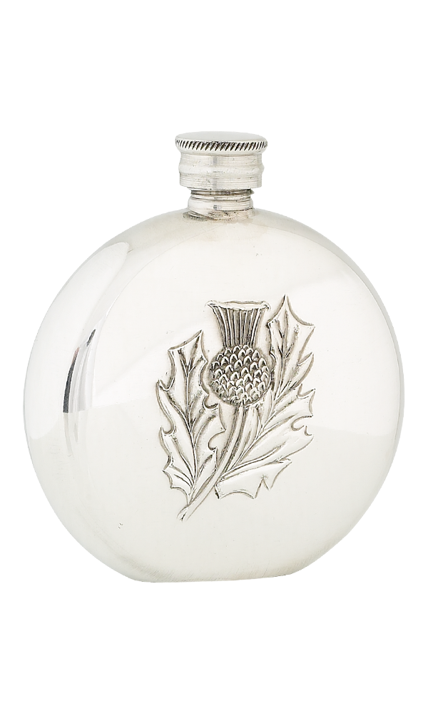 6oz Thistle Pewter Flask