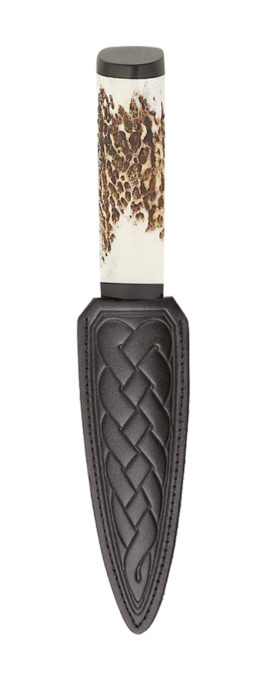 Scottish Staghorn Sgian Dubh With Blackwood