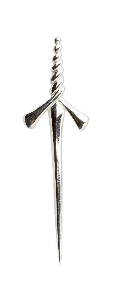 Drop Sword Silver Kilt Pin