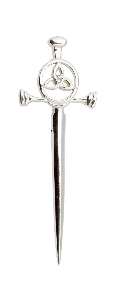 Celtic Silver Kilt Pin