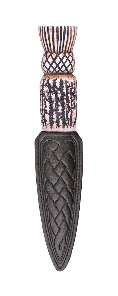 Thistle Imitation Staghorn Sgian Dubh 