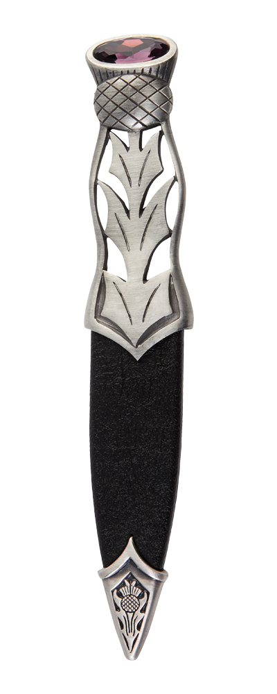 Jura Matt Pewter Sgian Dubh With Stone Top