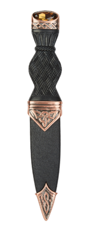Celtic Sgian Dubh With Stone Top