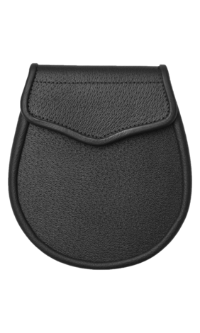 Highland Brigade Black Leather Sporran