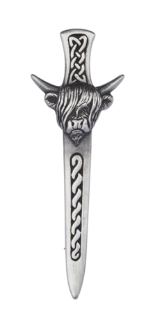Highland Cow Kilt Pin