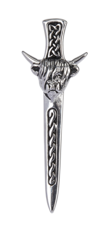 Highland Cow Kilt Pin