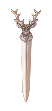 Stag Head Kilt Pin