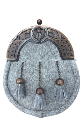 Thistle Bovine Sporran - Copper Finish