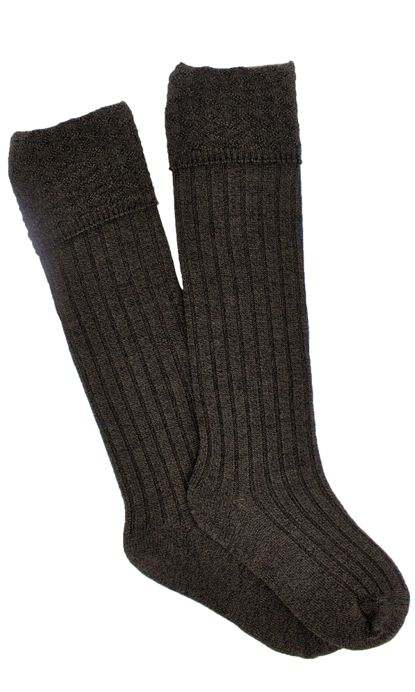Meath Socks Peat/Brown Pentland Kilt Socks | The Sgian Dubh Company